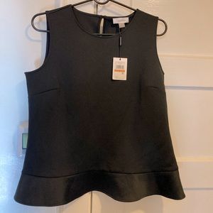 Calvin Klein black peplum top